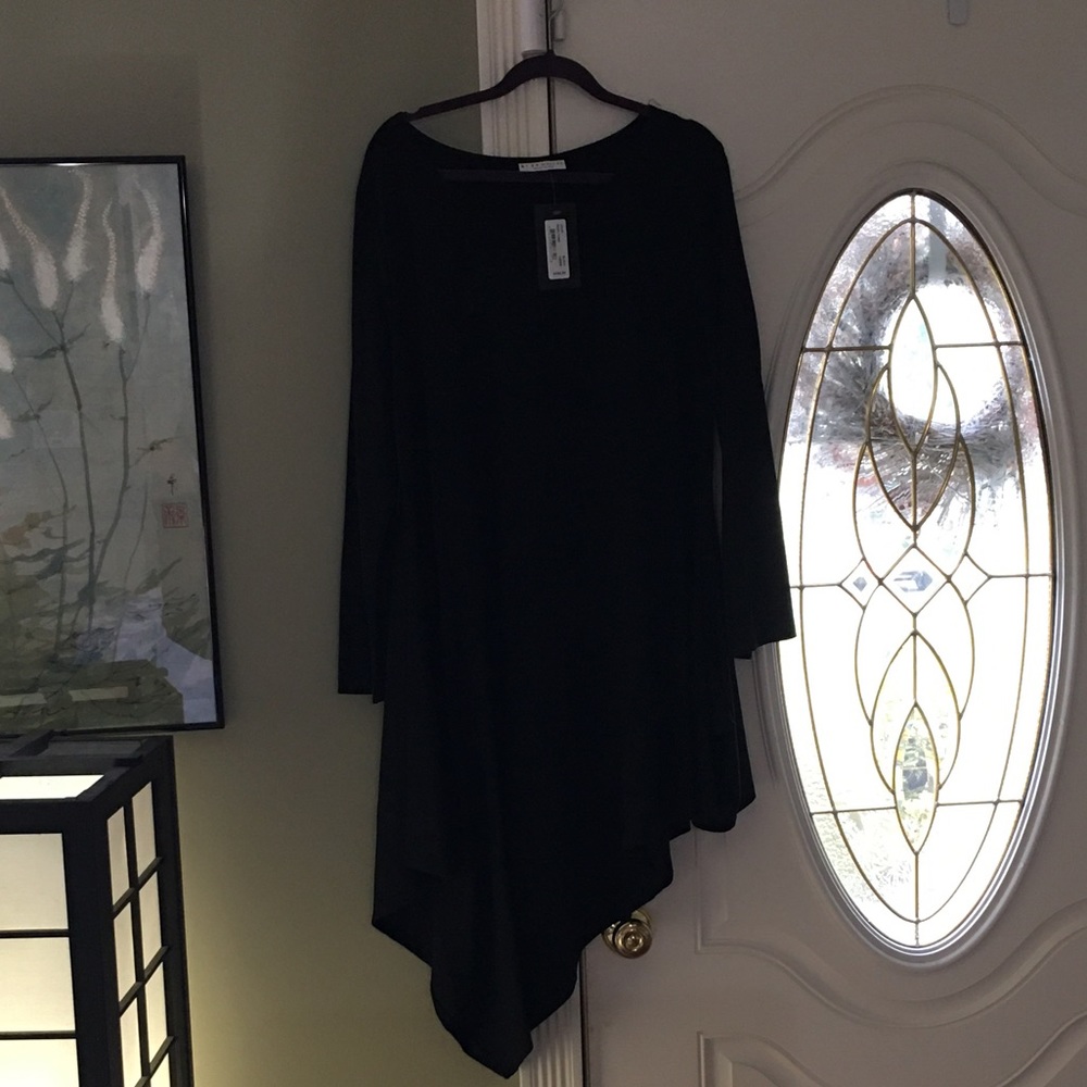 Black Asymmetrical Tunic